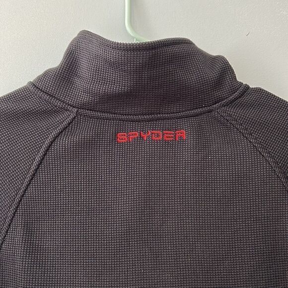 Spyder Men's Boundless 1/4 Zip Pullover Long Sleeve Jacket, Black, Small - Picture 4 of 9